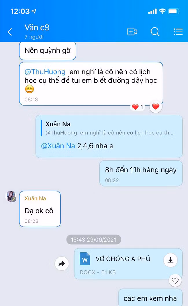 Giáo viên Trường THPT số 2 Đức Phổ (Quảng Ngãi) gửi nội dung ôn tập cho HS dự thi đợt 2 tại các group học tập