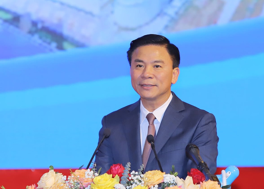 Bí thư Tỉnh ủy Thanh Hóa Đỗ Trọng hưng phát biểu tại hội nghị. Ảnh: MH. Bí thư Tỉnh ủy Thanh Hóa Đỗ Trọng hưng phát biểu tại hội nghị. Ảnh: MH.
