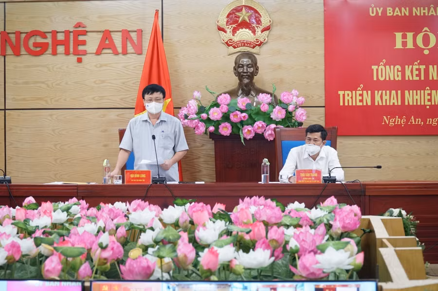 Ông Bùi Đình Long - Phó Chủ tịch UBND tỉnh Nghệ An phát biểu chỉ đạo tại hội nghị