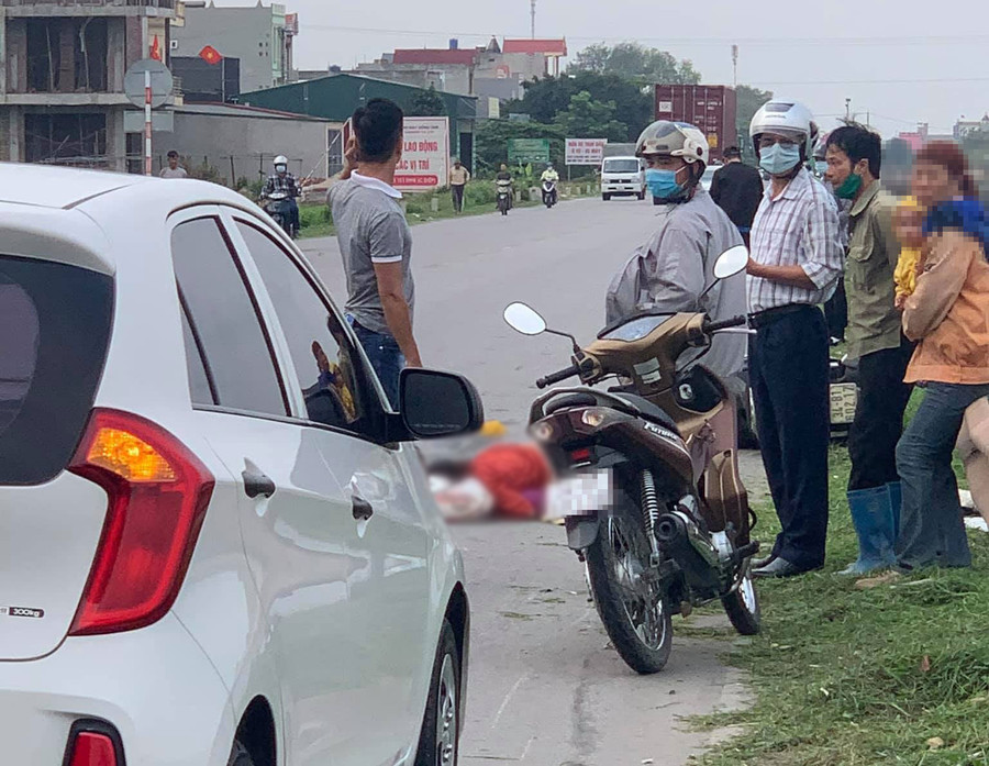 Hiện trường vụ tai nạn giao thông.