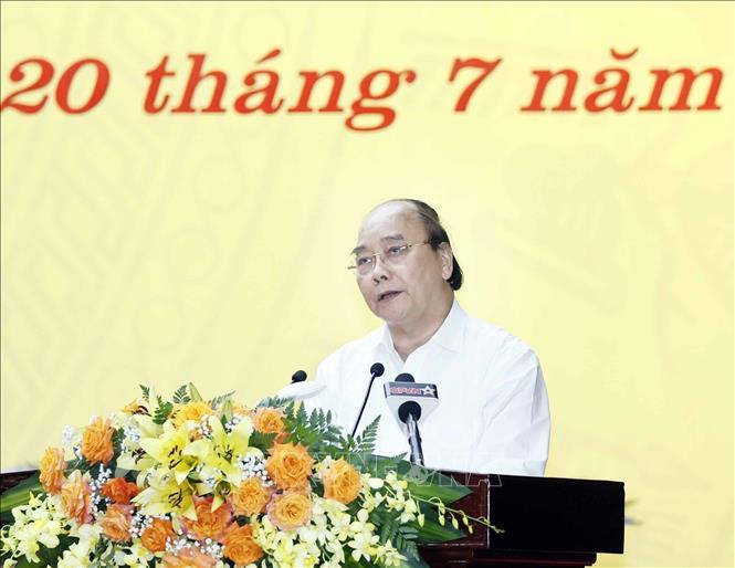 Chủ tịch nước Nguyễn Xuân Phúc phát biểu chỉ đạo. Ảnh: Thống Nhất/TTXVN Chủ tịch nước Nguyễn Xuân Phúc phát biểu chỉ đạo. Ảnh: Thống Nhất/TTXVN