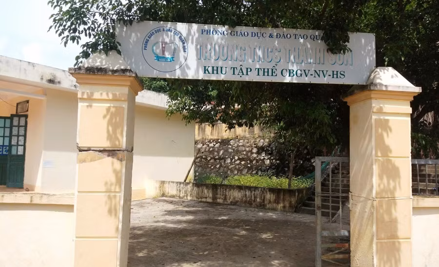 Khu tập thể Trường THCS Thành Sơn, huyện Quan Hóa, tỉnh Thanh Hóa.