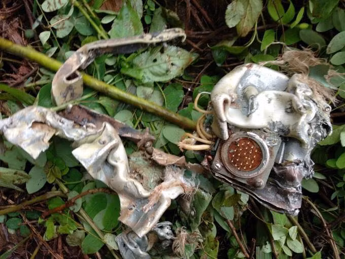 Mảnh vỡ của máy bay Su 22