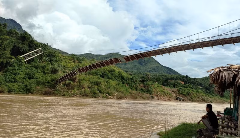 Đoạn sông Mã qua xã Phú Xuân, huyện Quan Hóa, tỉnh Thanh Hóa.