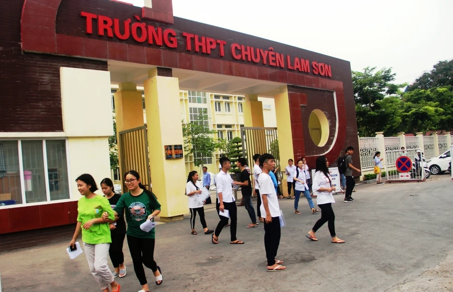 Trường THPT chuyên Lam Sơn (Thanh Hóa). Ảnh: TL