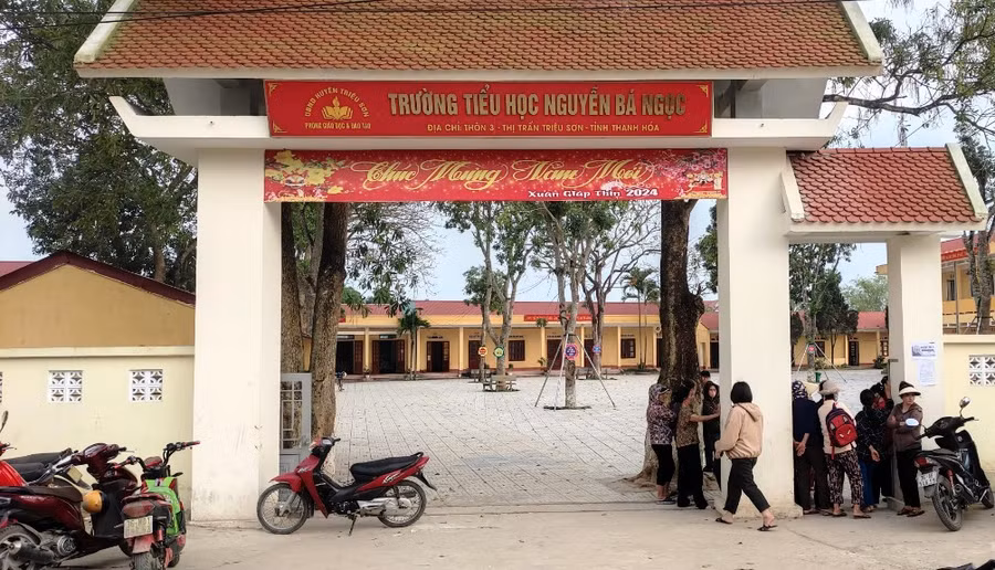 Trường Tiểu học Nguyễn Bá Ngọc, thị trấn Triệu Sơn (Thanh Hóa). Ảnh: TL