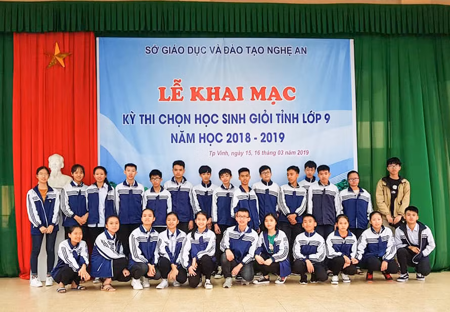 Thí sinh dự thi chọn HSG tỉnh Nghệ An năm 2019