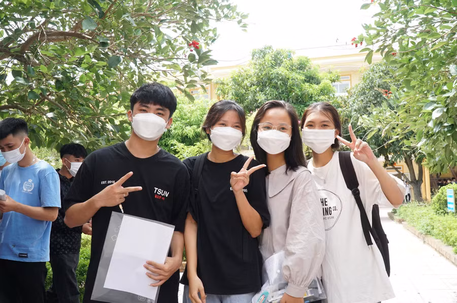 Thí sinh Nghệ An tỏ ra tự tin, quyết tâm trước Kỳ thi Tốt nghiệp THPT năm 2022.