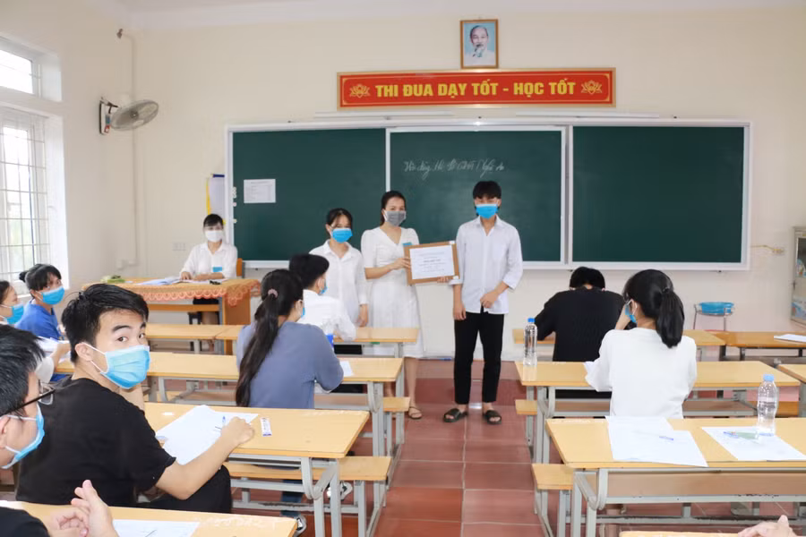 Thí sinh Nghệ An dự thi Tốt nghiệp THPT năm 2021