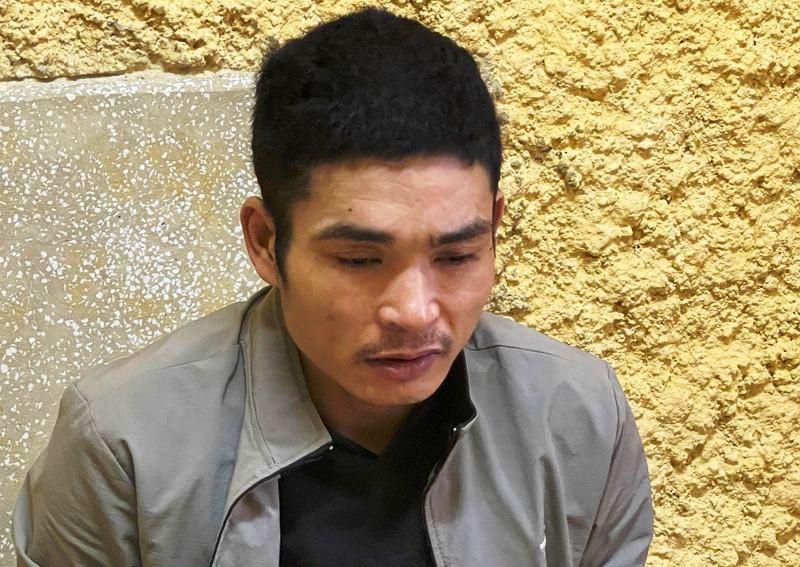 Nguyễn Ngọc Cừ tại cơ quan Công an. Ảnh: Công an Thanh Hóa cung cấp.