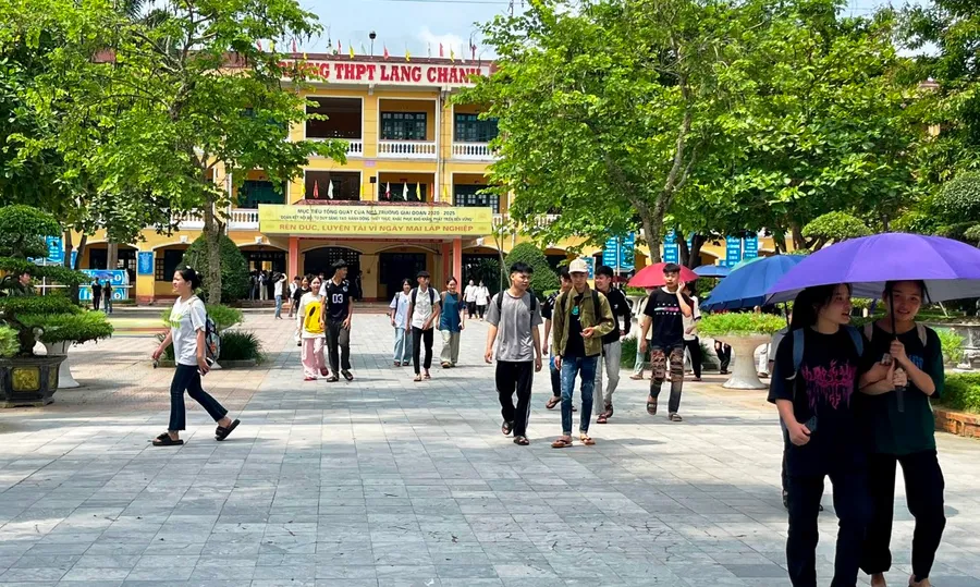 Trường THPT Lang Chánh, tỉnh Thanh Hóa. (Ảnh: TL)