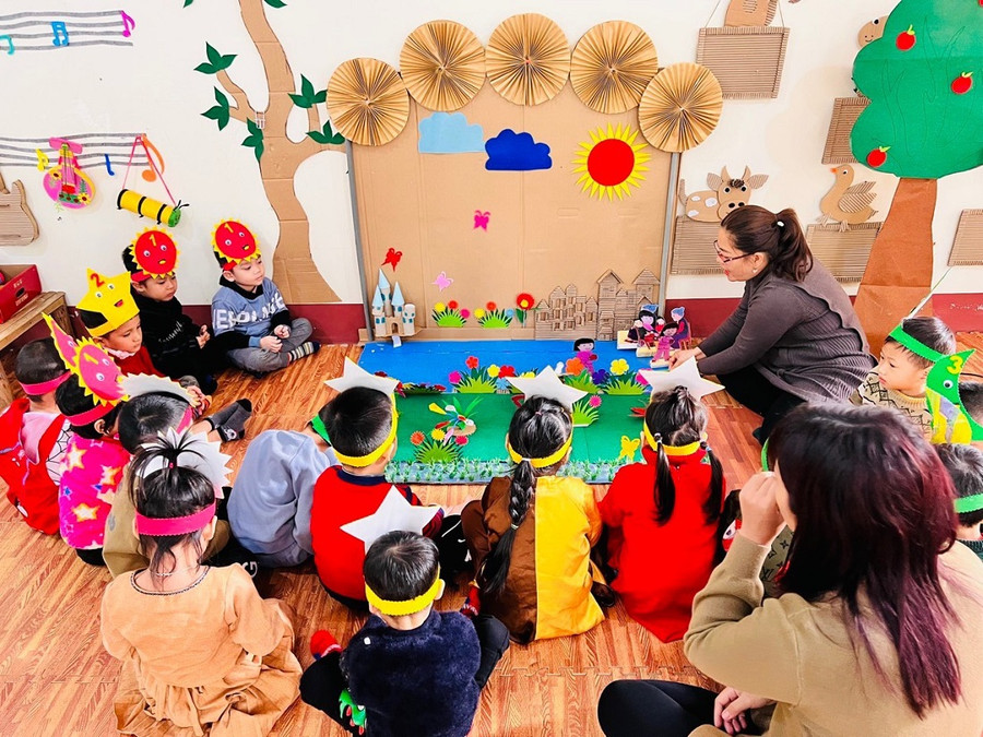 Chất lượng chăm sóc giáo dục trẻ tại huyện Phù Ninh được nâng dần qua từng năm. ẢNh do Trường MN Phú Nham cung cấp