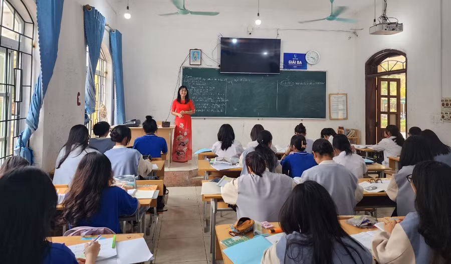 Giờ ôn tập tại Trường CĐ Nghề Vĩnh Phúc