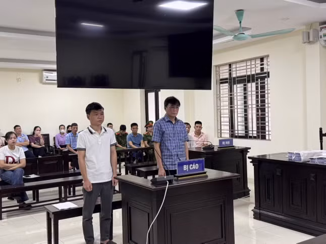 Các bị cáo tại toà. Ảnh: TAND tỉnh Hà Giang.