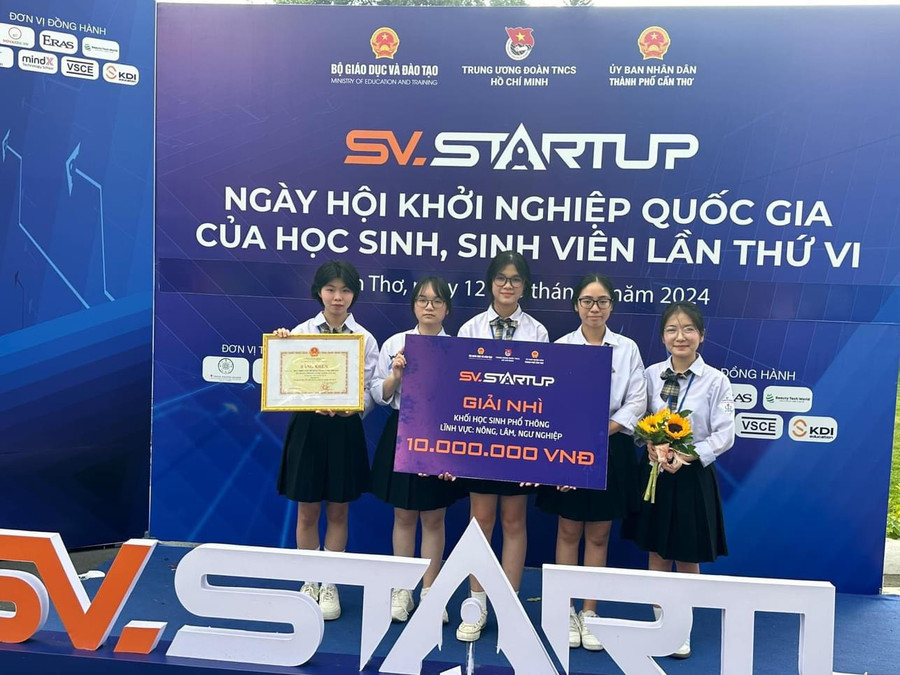 Hai sản phẩm đoạt giải cao của học sinh, sinh viên Yên Bái trong Ngày hội khởi nghiệp Quốc Gia lần thứ VI.