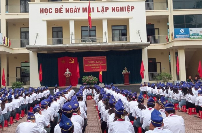 Trường THCS Liên Châu tích cực tổ chức các hoạt động ngoại khóa cho học sinh.