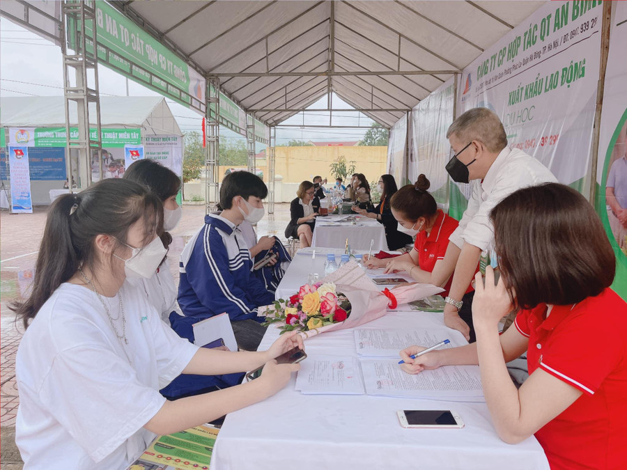 Tư vấn, hướng nghiệp cho học sinh có nhu cầu học nghề để xuất khẩu lao động. Tư vấn, hướng nghiệp cho học sinh có nhu cầu học nghề để xuất khẩu lao động.