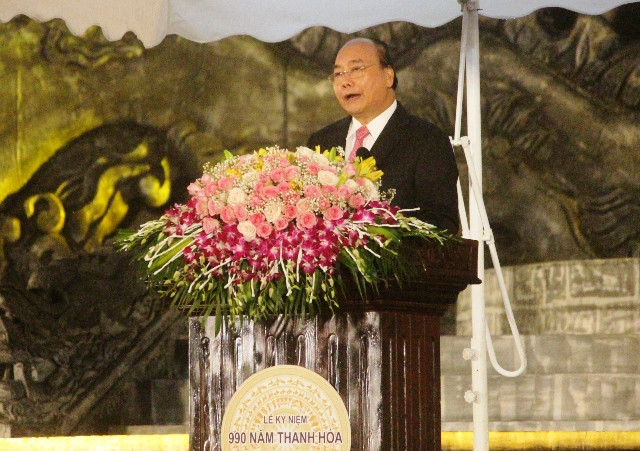 Thủ tướng Nguyễn Xuân Phúc phát biểu tại buổi lễ