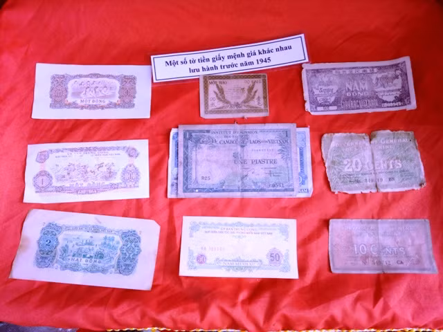 Các hiện vật được trưng bày tại triển lãm.