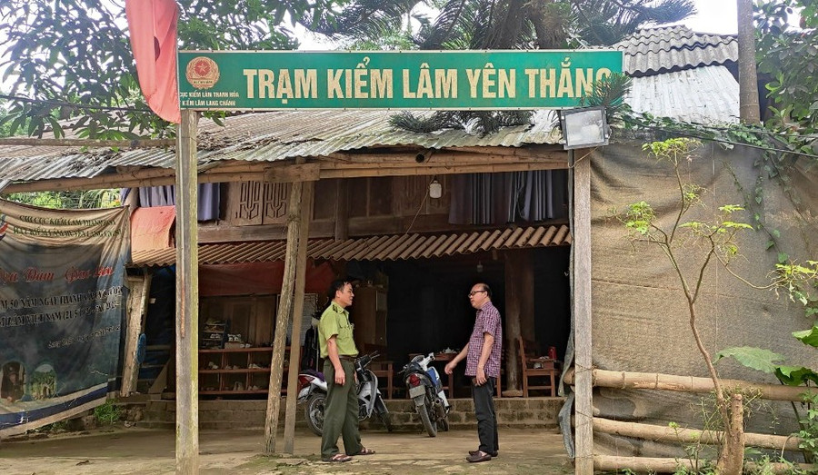 Trạm Kiểm lâm Yên Thắng, huyện Lang Chánh, tỉnh Thanh Hóa được thành lập đã 10 năm nhưng chưa được đầu tư xây dựng cơ sở vật chất.
