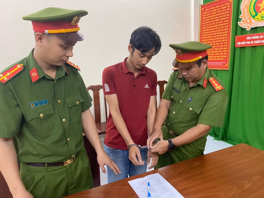 Mai Vũ Minh bị bắt vì tội "Rửa tiền". (Ảnh: Công an TPHCM)