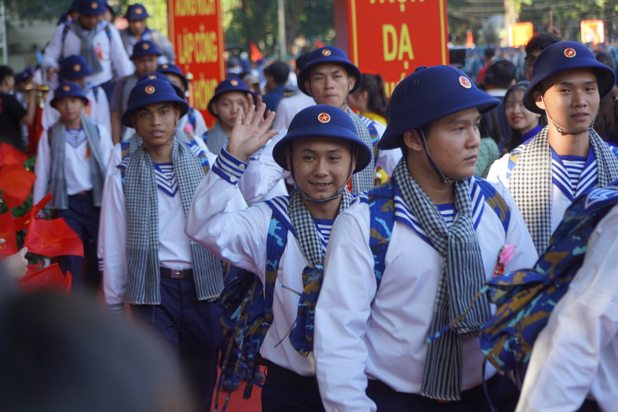 Tân binh lên đường nhập ngũ. (Ảnh: Nguyễn Quỳnh) Tân binh lên đường nhập ngũ. (Ảnh: Nguyễn Quỳnh)
