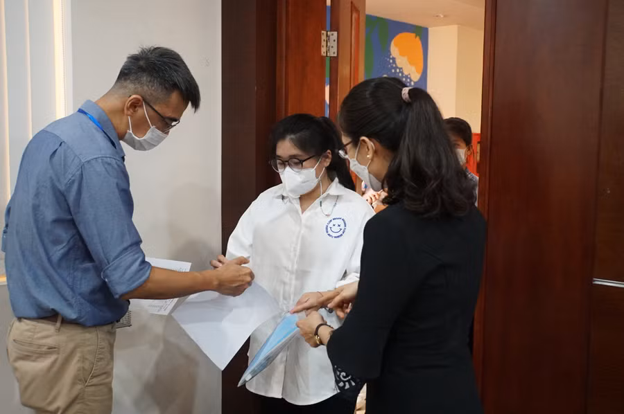 Thí sinh dự kỳ thi đánh giá năng lực do Đại học Quốc gia TPHCM tổ chức năm 2022. Ảnh: Mạnh Tùng