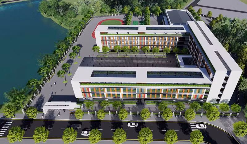 Phối cảnh Trường liên cấp Newton.