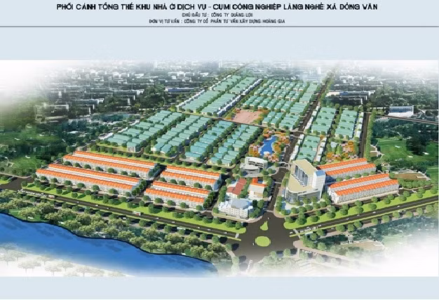 Phối cảnh dự án Cụm CN Đồng Văn tại huyện Yên Lạc, Vĩnh Phúc.