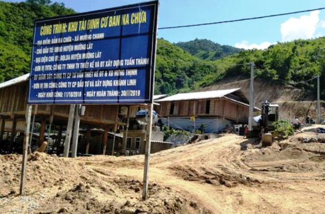 Dự án khu tái định cư Na Chừa được khởi công từ tháng 10.2018, nhưng ngày hoàn thành đã bị ai đó xóa đi, nên không biết là tháng mấy năm 2019. Dự án khu tái định cư Na Chừa được khởi công từ tháng 10.2018, nhưng ngày hoàn thành đã bị ai đó xóa đi, nên không biết là tháng mấy năm 2019.