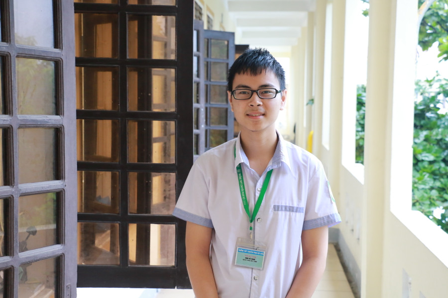 Trần Thế Trung là cậu học trò thông minh, nghiêm túc trong học tập và trách nhiệm trong các hoạt động và truyền cảm hứng đến nhiều bạn bè