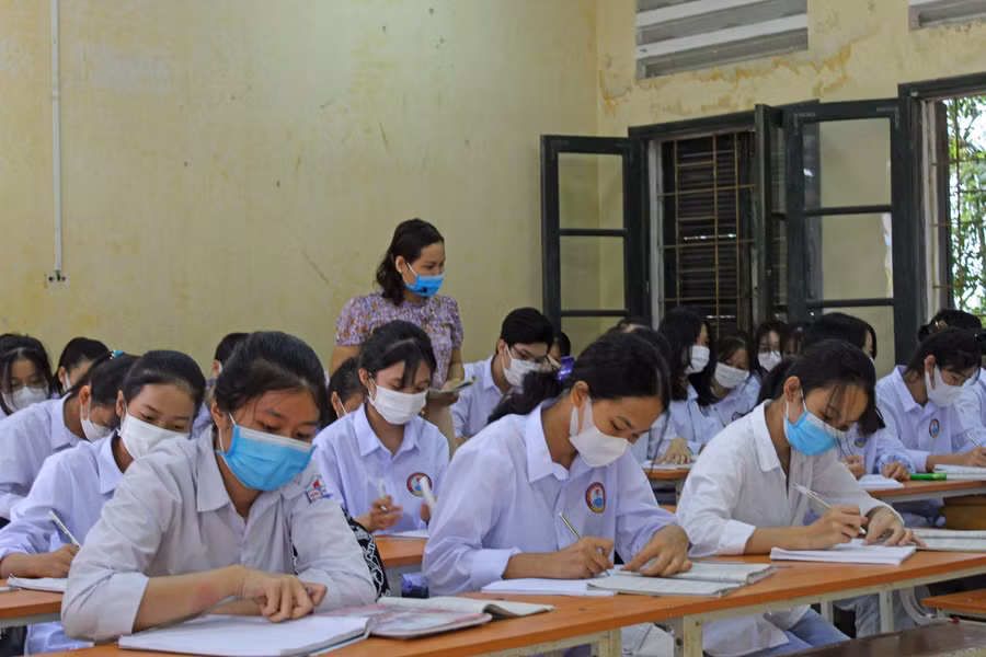 Tiết học môn Ngữ văn đầy cảm hứng của cô giáo Trương Thị Hồng.