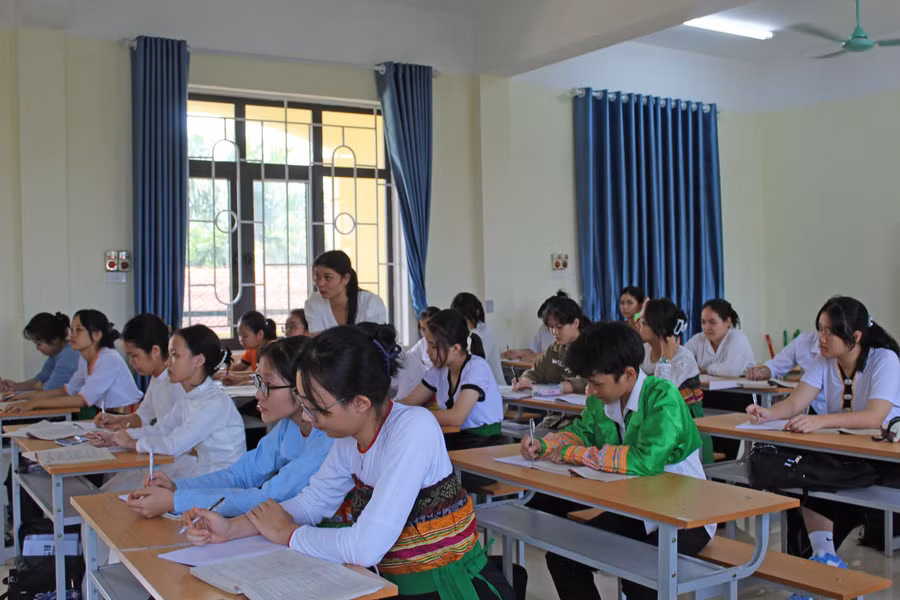 Học sinh Trường THPT DTNT tỉnh Thanh Hóa được học tập trong môi trường văn minh, sạch đẹp.