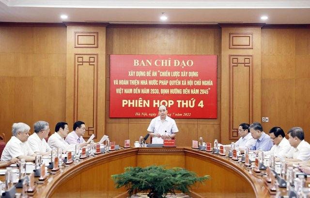 Các thành viên Ban Chỉ đạo tham dự Phiên họp thứ 4 - Ảnh: VGP/L.S