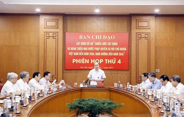Các thành viên Ban Chỉ đạo tham dự Phiên họp thứ 4 - Ảnh: VGP/L.S