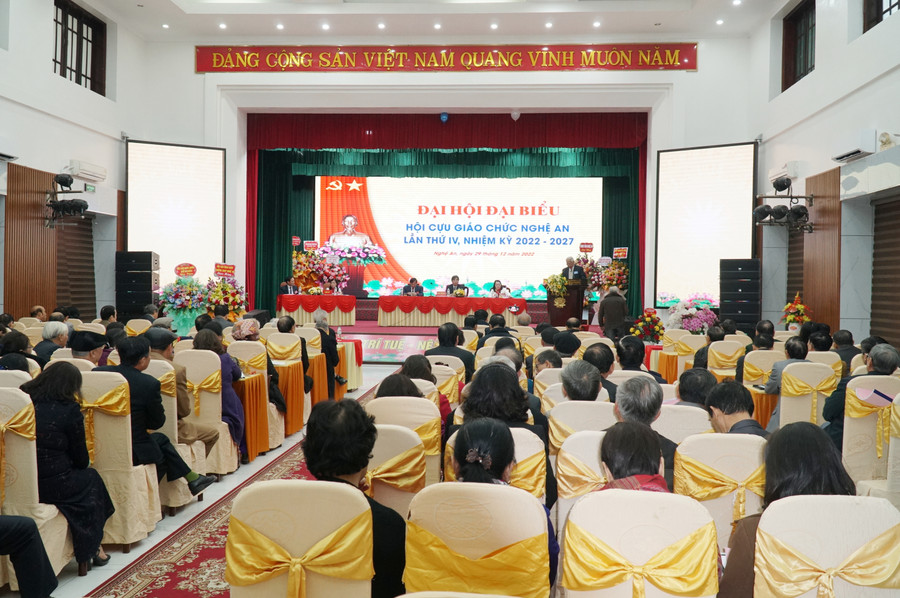 Đại hội đại biểu Hội Cựu giáo chức Nghệ An lần thứ IV, nhiệm kỳ 2022 – 2027. Đại hội đại biểu Hội Cựu giáo chức Nghệ An lần thứ IV, nhiệm kỳ 2022 – 2027.