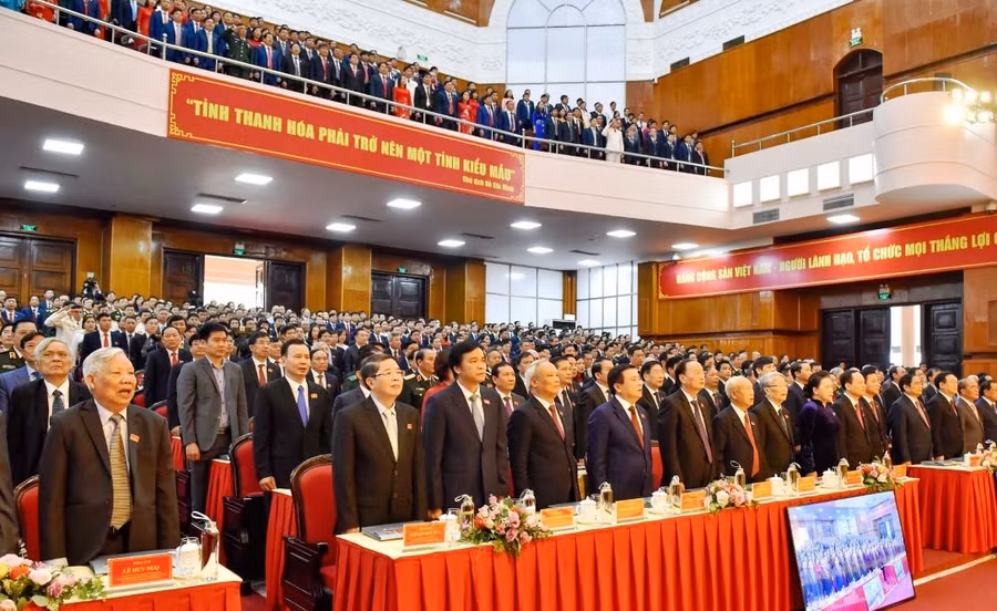 Các đại biểu dự phiên khai mạc Đại hội.