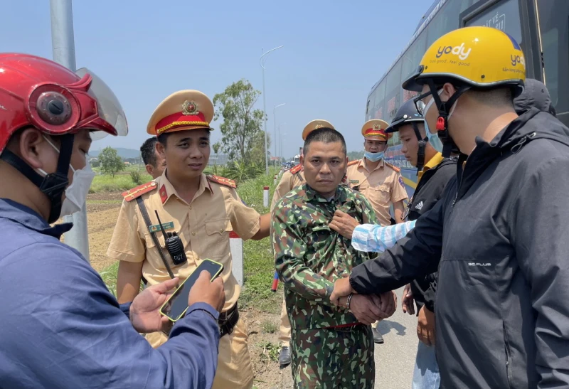 Đối tượng Công bị bắt sau khi gây án. Ảnh: Công an tỉnh Tuyên Quang