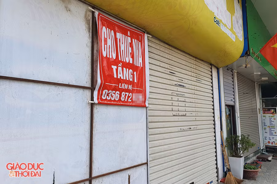 Mặc dù đã giảm giá nhưng chủ nhà vẫn khó kiếm người thuê mặt bằng.