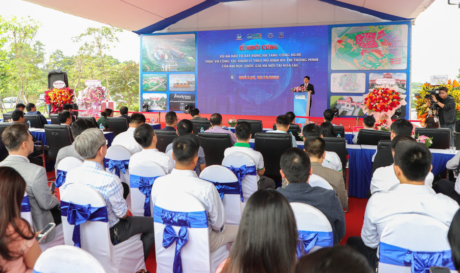 Khởi công Dự án hạ tầng công nghệ đô thị thông minh tại Hòa Lạc.