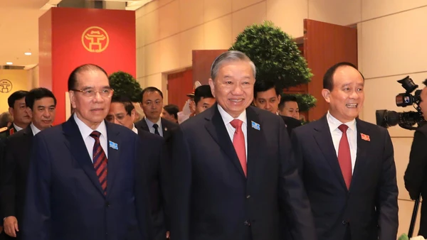 Tổng Bí thư Tô Lâm đến dự Đại hội đại biểu Đảng bộ TP Hà Nội lần thứ XVIII, nhiệm kỳ 2025 - 2030.