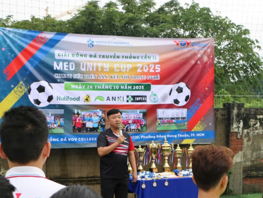 ThS. Phạm Đức Minh phát biểu tại lễ khai mạc. Ảnh: BTC z7163483548733-96b575593f75003561aafeba542d3dfb.jpg