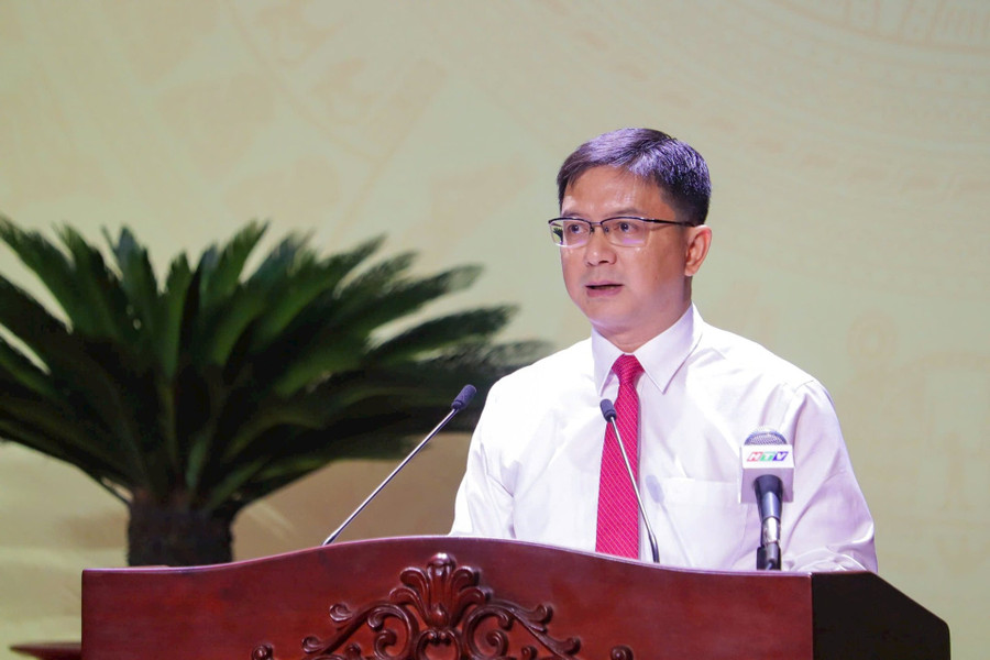 Ông Nguyễn Mạnh Cường - Phó Chủ tịch UBND TPHCM phát biểu tại buổi lễ. Ảnh: Ngọc Duy z7153042050935-f945be6a8382a3939afbde1dcdea9254.jpg