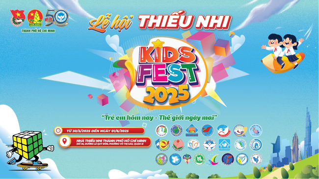 Poster Lễ hội thiếu nhi Kid Fest 2025. Ảnh: TTXVN. tn-1747969033854350412311.png