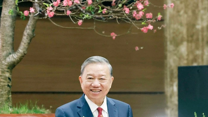 Tổng Bí thư Tô Lâm đến thăm, chúc Tết Đảng bộ, chính quyền và Nhân dân Thủ đô Hà Nội. 