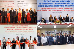 Đại học Duy Tân hợp tác cùng các đại học danh tiếng của Mỹ chuyển giao chương trình đào tạo qua rất nhiều năm. 