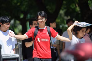 Thí sinh Đà Nẵng dự thi tốt nghiệp THPT năm 2025 tại điểm thi Trường THPT Phan Châu Trinh. 