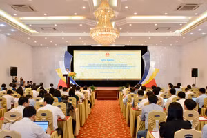 Quang cảnh Hội nghị tổng kết nội dung về GD&ĐT thuộc Chương trình MTQG xây dựng nông thôn mới.