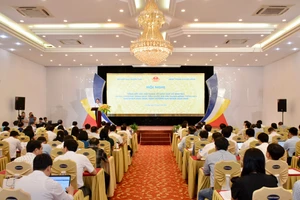Quang cảnh Hội nghị tổng kết nội dung về GD&ĐT thuộc Chương trình MTQG xây dựng nông thôn mới.