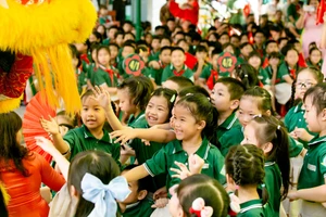 Học sinh Trường Tiểu học Lê Đình Chinh (phường Hòa Cường, TP Đà Nẵng)
